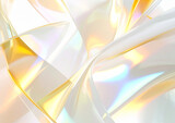 綺麗な白と黄色のクリスタルの背景テクスチャ