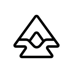 Poster - Abstract arrow shows direction minimalist white background digital
