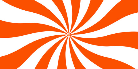 Poster - Abstract vibrant radial burst pattern consisting of alternating teal and white wavy rays. Spiraling motion effect, creating a hypnotic and energetic visual similar to a psychedelic or vintage pop-art 