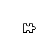 Poster - Puzzle piece connects games on plain minimal background