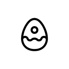 Poster - Abstract egg displays yolk amidst patterned minimalism isolated art