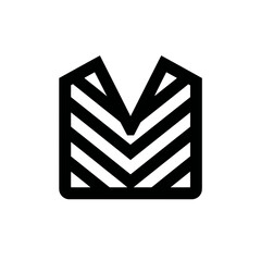 Poster - Abstract square displays angled lines geometric design symbol