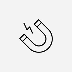 Magnet set icon,sign,symbol,pictogram isolated