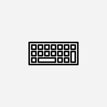 Keyboard set icon,sign,symbol,pictogram isolated