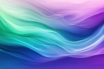 Fototapete - Soft flowing abstract waves in pastel colors creating a serene atmosphere