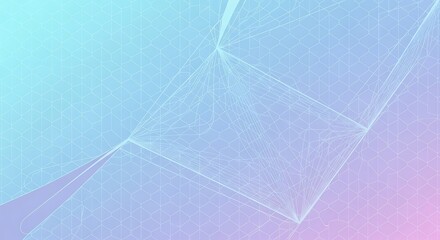 Abstract digital network lines on gradient background 