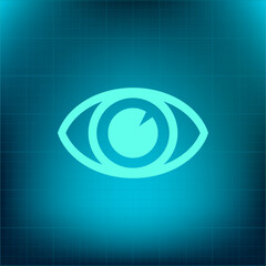 Fototapete - Vector icon on a blue background with a gradient