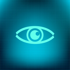 Fototapete - Vector icon on a blue background with a gradient
