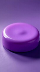 Poster - A close-up shot of a purple object sitting on a table, perfect for adding some color to your design or presentation