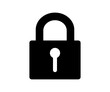 © BlazingDesigns - Protection icon with lock symbol privacy icon. Secure private security illustration on transparent background.