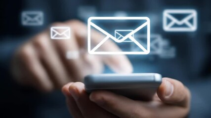 Showcasing the interactions involved in sending and receiving messages on a mobile device, highlighting the significance of instant communication in modern society