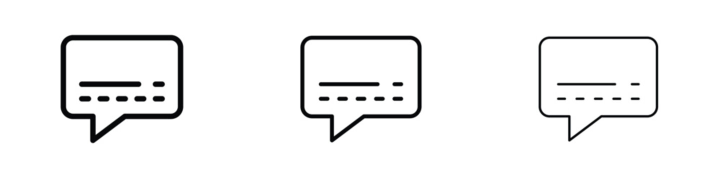 Subtitles icon editable. Design template vector