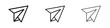 © Vince - Paper plane icon editable. Design template vector