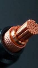 Aufkleber - Copper wire in focus