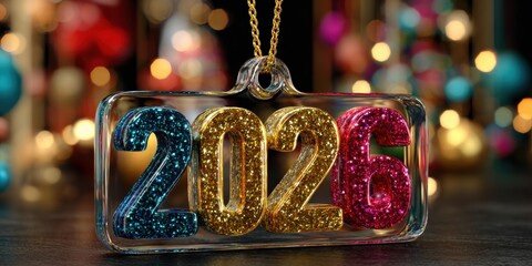 Wall Mural - Happy new year 2026. Holiday Background from 2026