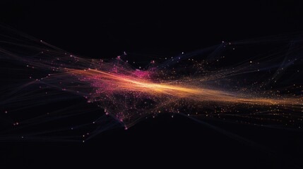 Wall Mural - Abstract digital flow. abstract fractal background