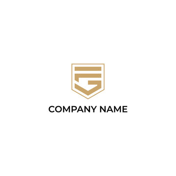 FLG letter initial creative logo design