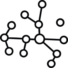 Poster - Abstract network silhouette depicting nodes and interconnected lines with transparency