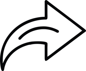Poster - Black share arrow symbol design represents sharing and communication concepts