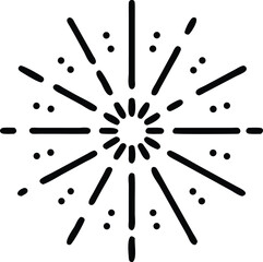 Poster - Dynamic viral burst icon design with dotted elements representing growth and spread.
