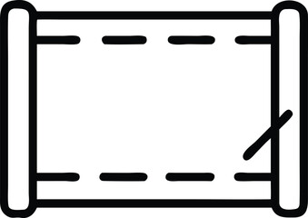 Fototapete - Vector screen outline icon for digital interface and web design elements