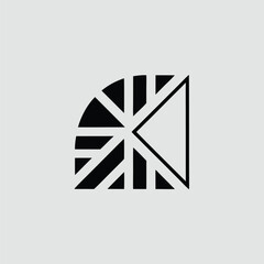 Poster - Abstract black geometric design with transparent background suitable for branding