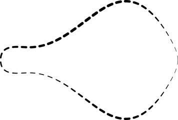 circle shape dashed line. geometric element