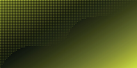 Fototapete - abstract green halftones background on green black gradient background. eps 10