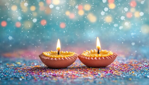 Diwali background, diya, mandala.