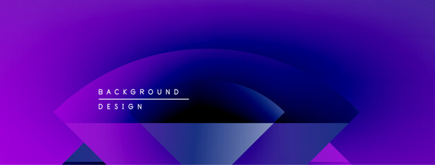 Leinwandbilder - Abstract purple gradient background. Geometric shapes present, text reads background design. Modern, vibrant visual composition.