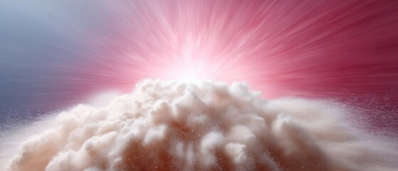 Poster - Dynamic Powder Explosion Burst with Confetti Dust Particles on Transparent Background for Festival Promotion and Energetic Celebration Visuals