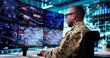© Andrey Popov - Innovative Military Control Center Employs Cyber Technology Operator