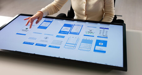 Poster - Efficient Business Woman Enhancing User Interface Design