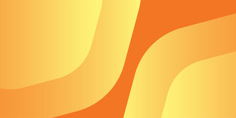 Poster - Abstract colorful orange and yellow gradient waves background simple