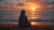 © Free - Moslem Woman On The Beach