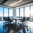© Nick - Modern conference room featuring city views ideal for team building and strategic meetings