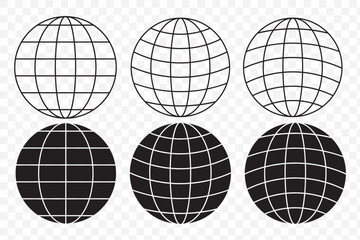 Poster - Globe vector icon design. globe icon. Earth icon set. internet globe icon set, globe icon vector illustration on Transparent Background. EPS 10.