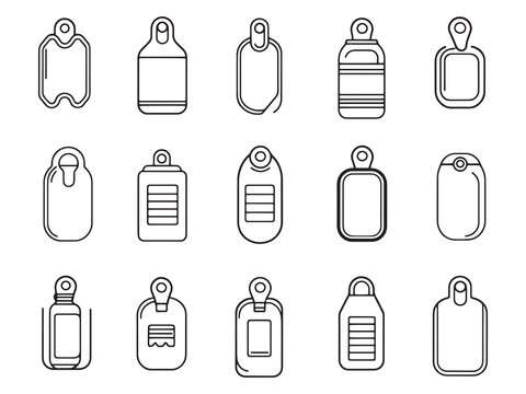Label Maker Illustrations Clean Modern Line Graphics