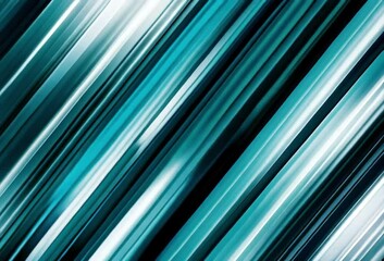 Poster - Abstract diagonal lines in shades of teal, white, and black