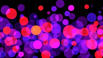 Wall Mural - Colorful bokeh circles.