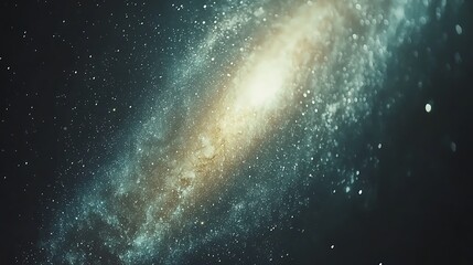 Poster -  Explosive cosmic event outer space digital imagery galactic environment wide angle view astronomy concept
