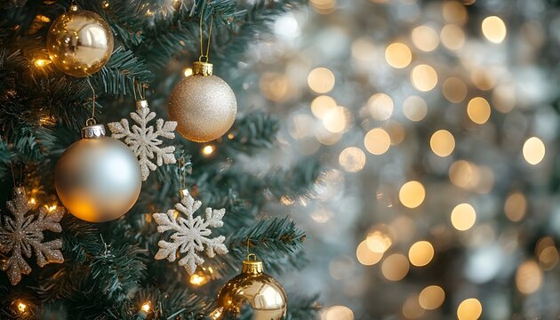 Merry Christmas and Happy New Year background.