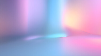 Poster - Abstract soft pastel gradient background with pink purple and blue color combination for design use