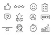 © Дар'я Солтис - Customer feedback icons for review and satisfaction evaluation