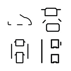 Wall Mural - vector illustration set of a pencil drawing on paper, a business and technology web icon symbol
