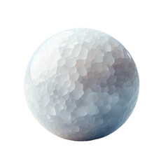 Aufkleber - Textured sphere with polygonal facets floats against a stark black background, showing abstract form