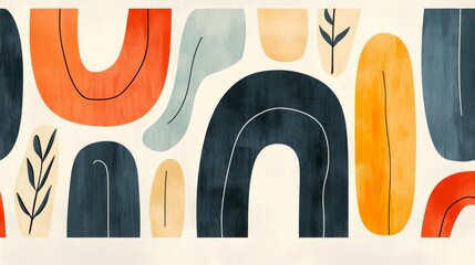 Poster - Abstract background featuring bold watercolor blobs set against a contrasting charcoal streaked backdrop, ideal for designing headers, posters, and banners