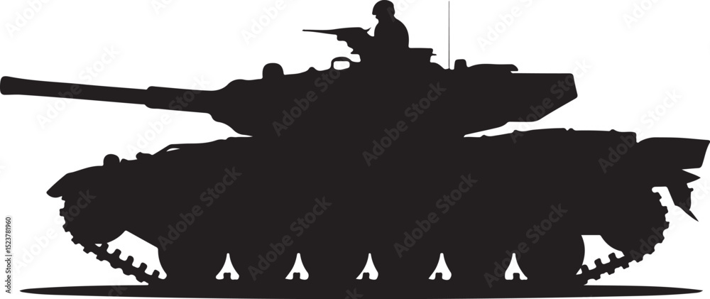 "Tank Silhouette Vector | Military Vehicle Clipart" "Army Tank SVG