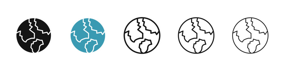 Poster - World icon illustration vector symbol set