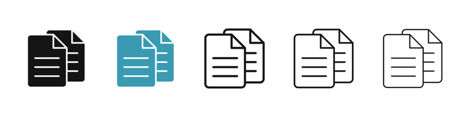 Poster - Duplicate icon illustration vector symbol set